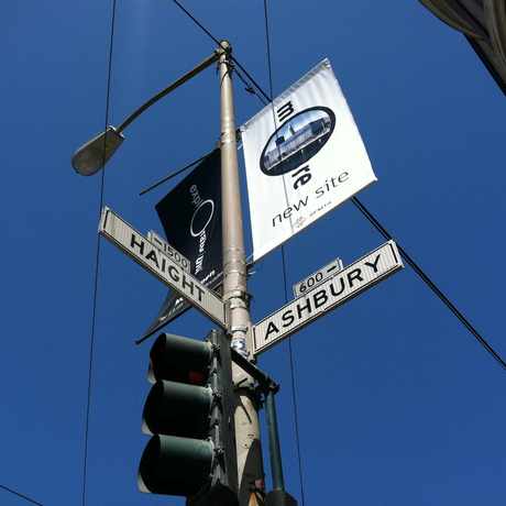 Photo of Ashbury St & Haight St in Haight-Ashbury, San Francisco