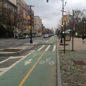 Photo of Parking Separated Bike Lanes