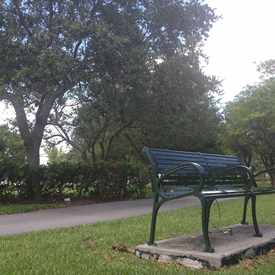 Photo of Bench In Biscayne Island Park