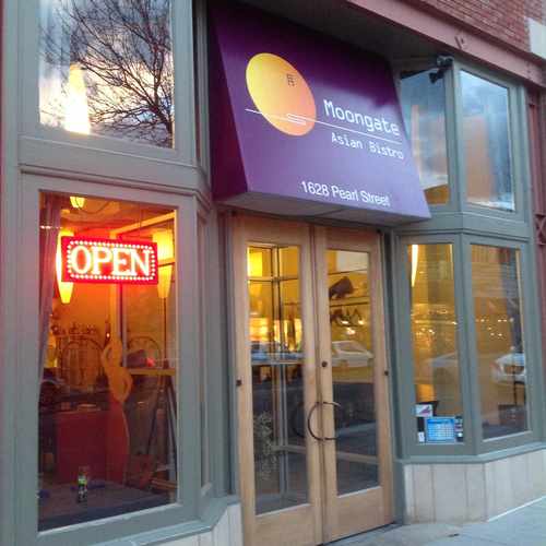 photo of Moongate Asian Bistro at 1628 Pearl Street Boulder CO 80302