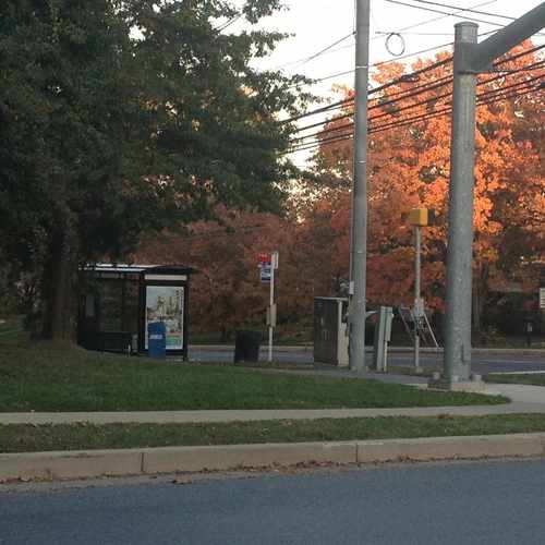 photo of Ride-On Bus stop at East West Highway Silver Spring MD 20910