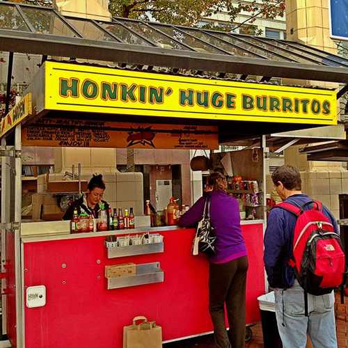 photo of Honkin' Huge Burritos at 600 Southwest Morrison Street Portland OR 97205