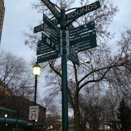 photo of Historic Area Street Sign at 42 Lourdes Place Minneapolis MN 55414