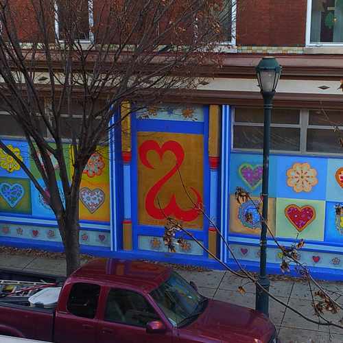 photo of Open Hearts Mural at 1619 South Street Philadelphia PA 19146