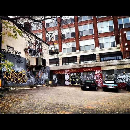 photo of Graffiti In Local Lot at 677-679 Beacon Street Boston MA 02215