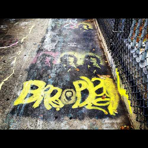 photo of Stencil On Overpass at 350 Lincoln Street Allston MA 02134