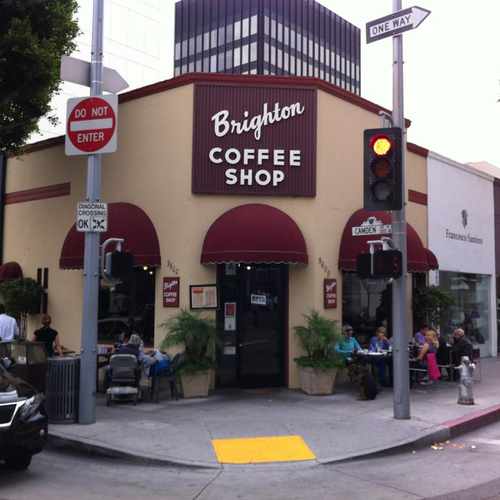 photo of Brighten Coffee Shop at 9600 Brighton Way Beverly Hills CA 90210