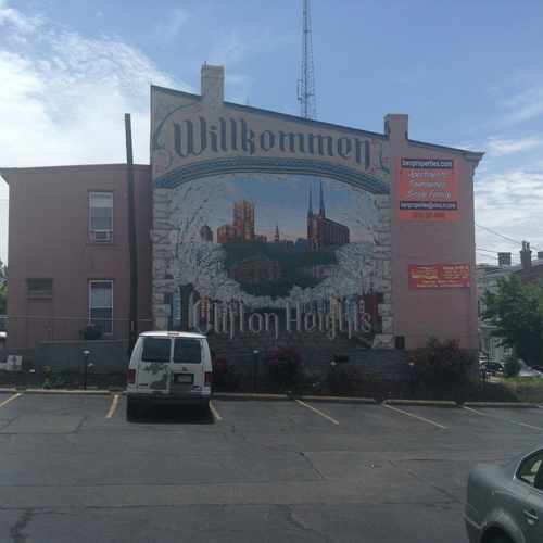 photo of Willkommen To Clifton Heights Mural at 2392 Wheeler Street Cincinnati OH 45219