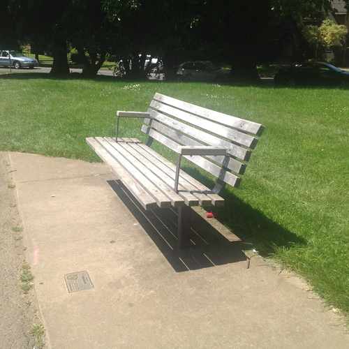photo of Bench With A View Of The Action at 3270 Northeast Brazee Street Portland OR 97212