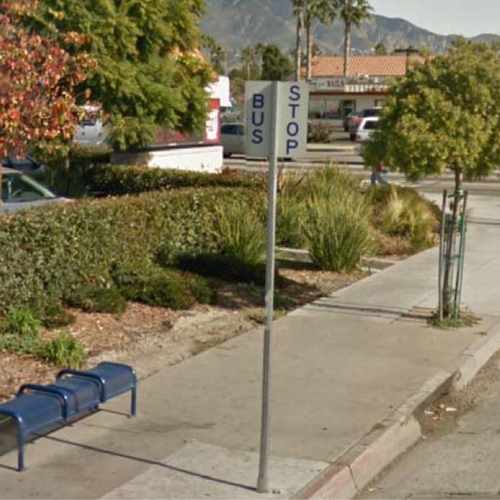 photo of Omnitrans Bus Stop at 298 East Baseline Street San Bernardino CA 92404