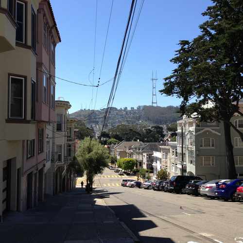 photo of Sutro Tower from Fulton Street and Cole Street at 2090 Grove Street San Francisco CA 94117