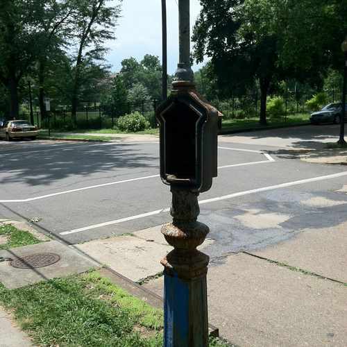 photo of Antique Street Sign at 3805 S Street Northwest Washington DC 20007