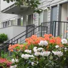 Rental info for ***NO APP FEES*** QUIET GARDEN COURT SETTING, FOOT PATHS TO FOREST PARK, W/D, DECK, GARAGE