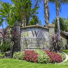 Rental info for Waterstone at Corona Pointe