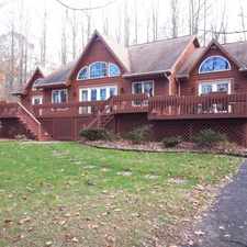 Rental info for Gorgeous 4 Br Log Home On 16 Acres