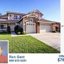 Rental info for Executive Rancho Cucamonga-6bd-3.5ba Plus Office,3515sf,Turnkey,low taxes,Ron Gent Dynasty,909-815-0281