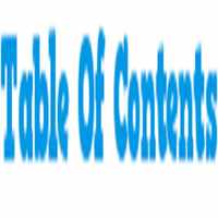 Table Of Contents