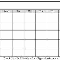 Blank Calendar